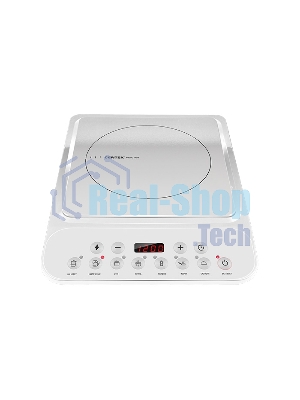 Плита настольная электрическая Centek CT-1517 белый, 2 кВт, индукция, конфорки - 1, стеклокерамика, сенсор