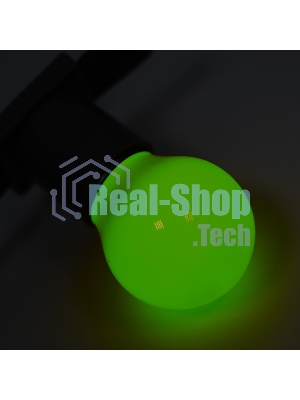 Лампа светодиодная Neon-night d-45 3 LED 1Вт шар E27 25лм 220В зеленый