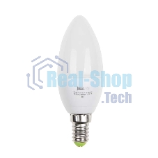 Лампа светодиодная JazzWay PLED-ECO-C37 5Вт свеча 3000К теплый белый E14 400лм 220-240В