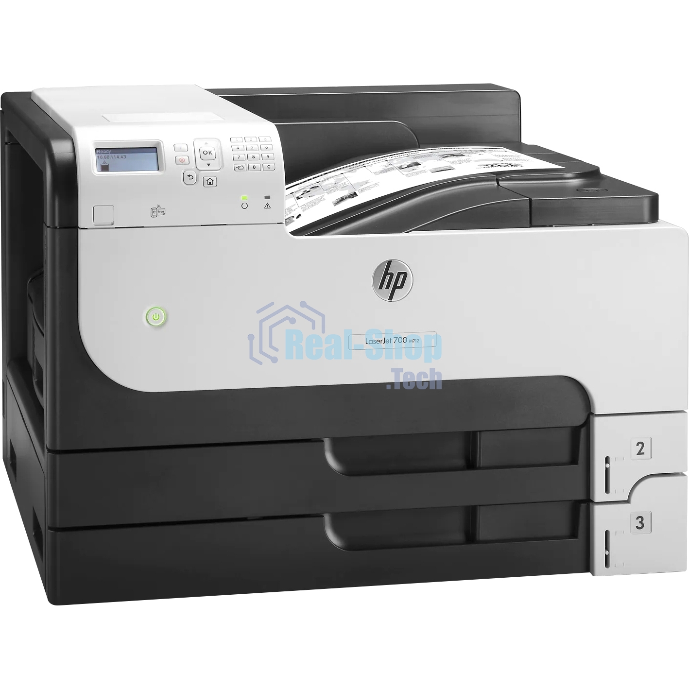 Принтер лазерный HP LaserJet Enterprise 700 M712dn (CF236A), A3, ч/б, печ. до 41 стр/мин. (А4) до 40 стр/мин. (А3), 1200 x 1200 dpi, USB, RJ-45, Air Print