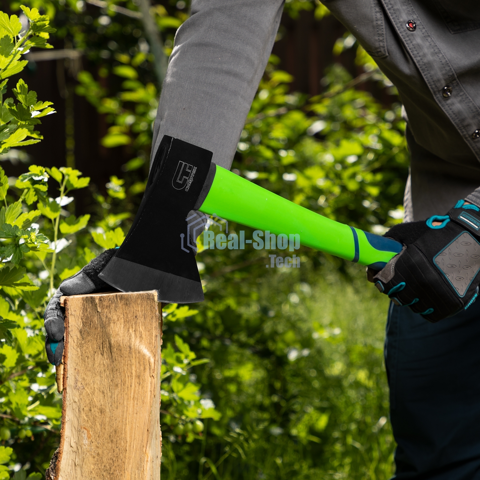 Топор Сибртех 1000 г фибергласовое топортопорище