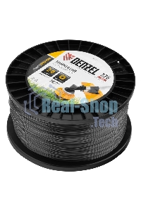 Леска для триммера Denzel двухкомпонентная круглая, 2,0мм х 276м, на DIN катушке EXTRA CORD