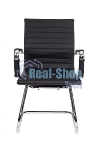 Кресло компьютерное Бюрократ CH-883-LOW-V/BLACK черный, искусственная кожа, низкая спинка, в коробке 2 шт, цена за 1 шт