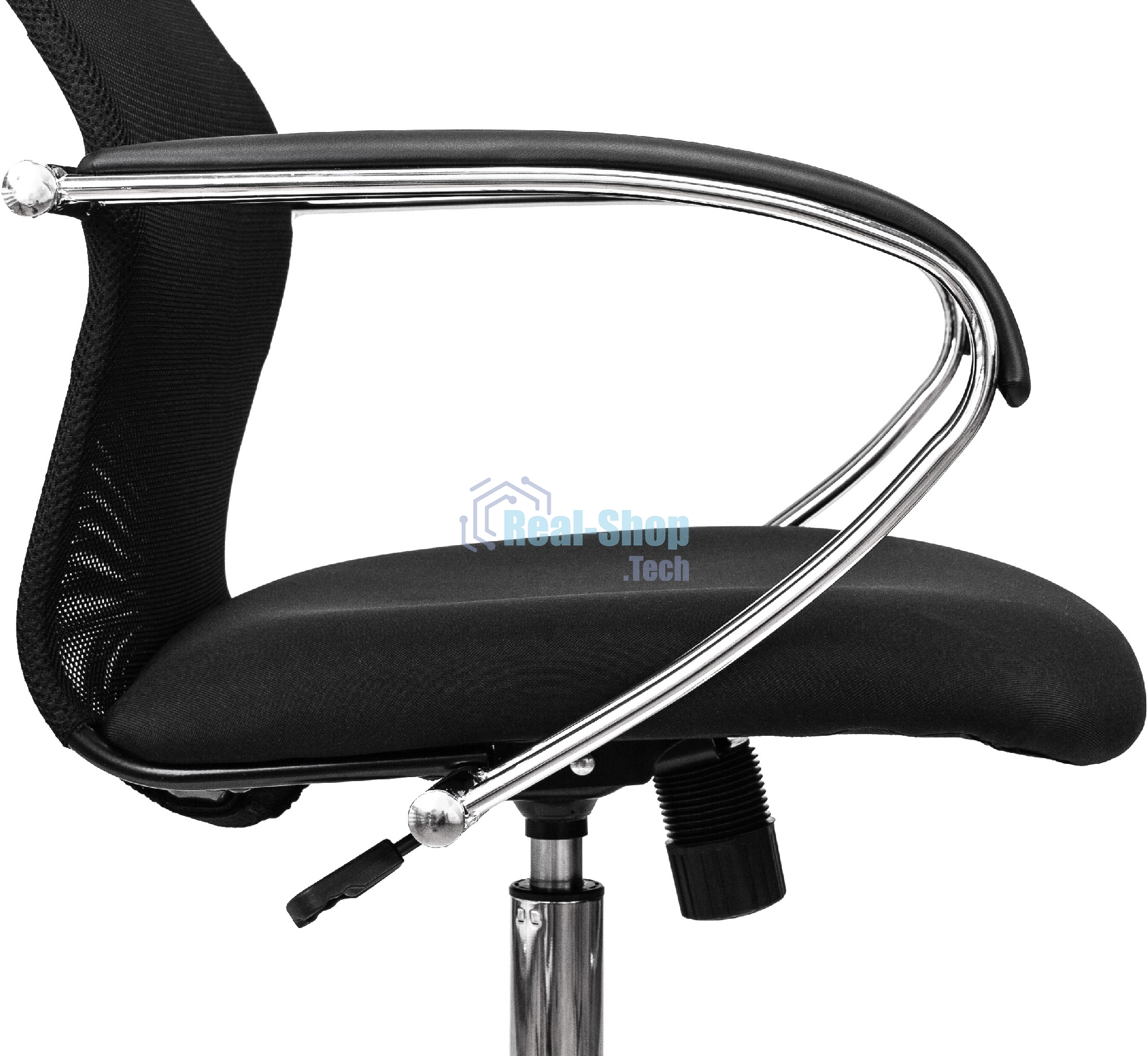 Кресло руководителя Бюрократ CH-607SL TW-01 Neo Black черный, сетка/ткань с подголов. на колес. металл хром