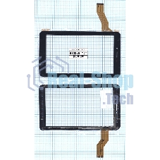 Сенсорное стекло (тачскрин) для Digma Plane 7 черное
