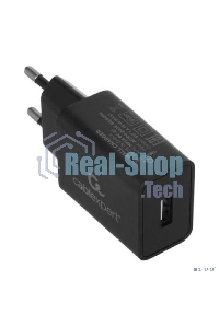 Сетевое зарядное устройство Cablexpert MP3A-PC-21 100/220V - 5V USB 1 порт, 1A, черный