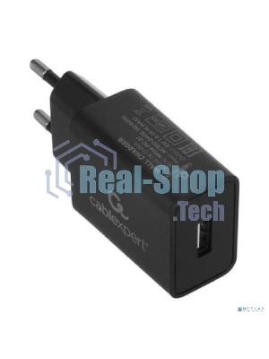 Сетевое зарядное устройство Cablexpert MP3A-PC-21 100/220V - 5V USB 1 порт, 1A, черный