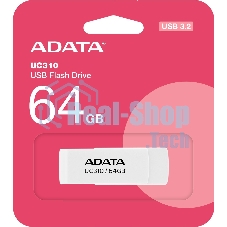 Флешка USB ADATA UC310 (UC310-64G-RWH), 64Gb, USB 3.2 Gen 1, R/W 100/30, белый