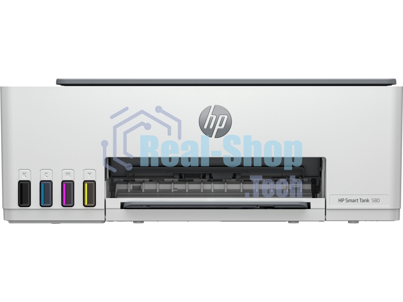 МФУ струйный HP Smart Tank 580 AiO (1F3Y2A), A4, цветной, печ. до 22 стр/мин. (ч/б) до 16 стр/мин. (цвет), 1200 x 1200 dpi, USB, Wi-Fi, Air Print, Mopria