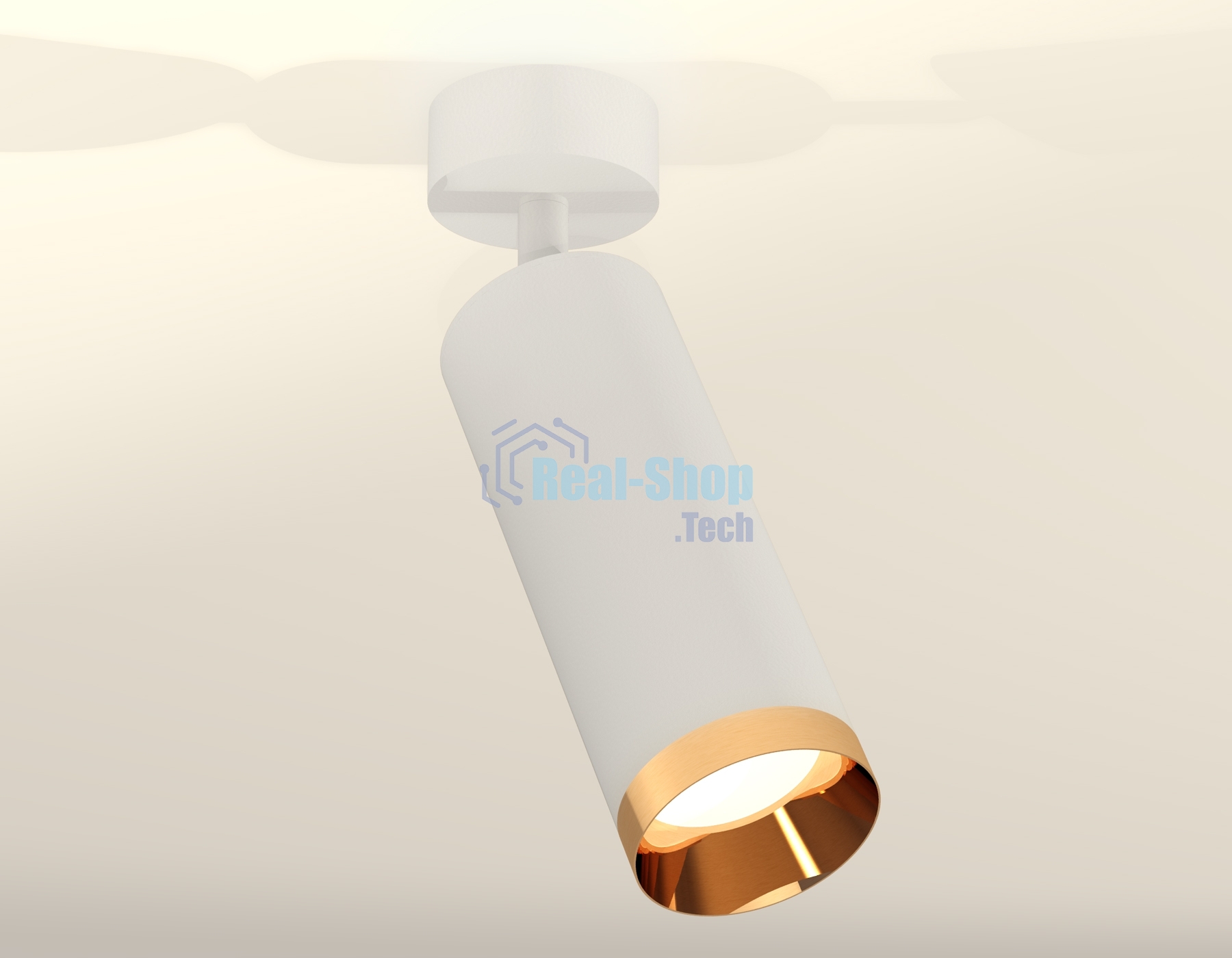 Светильник Ambrella Light XM6342005 SWH/PYG белый песок/золото желтое полированное MR16 GU5.3 (A2202, C6342, N6134)