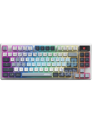 Клавиатура MSI Forge GK600 гибридная, Bluetooth, радиоканал, белый