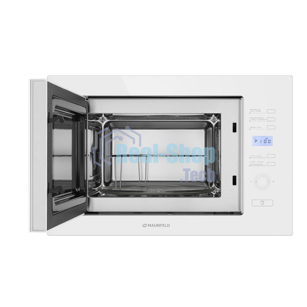 Микроволновая печь встраиваемая Maunfeld MBMO.25.7GW белый, 25 л, 900 Вт, переключатели - сенсор