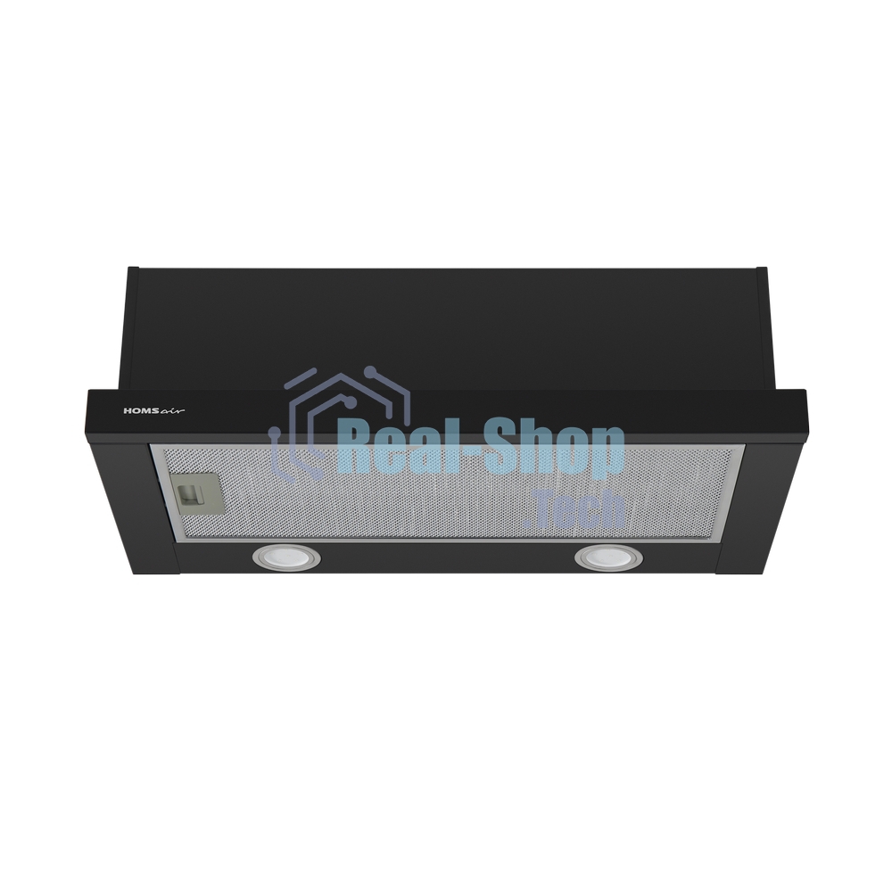 Вытяжка телескопическая HOMSair Flat 60 черный, 60 см, 520 куб. м/ч, 47 дБ