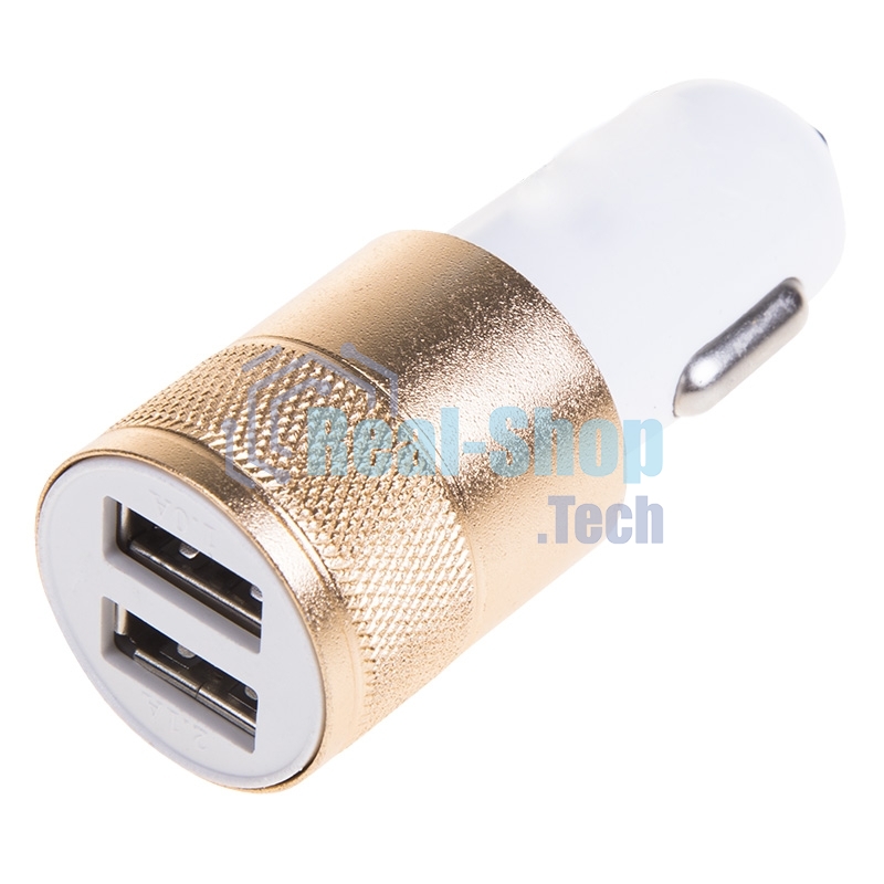 Автозарядка в прикуриватель Rexant 2хUSB (АЗУ) (1000+2100 mA)