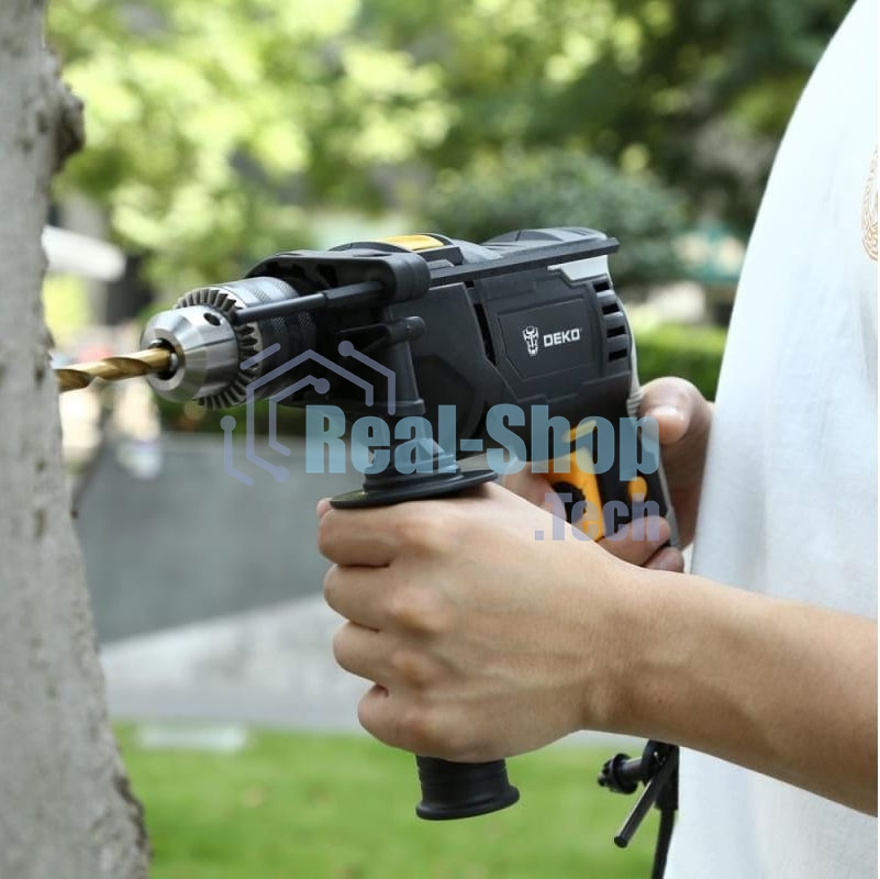 Дрель Deko DKID850W, 850 Вт, сетевая, ударная