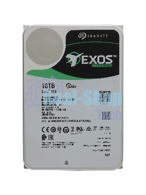 Жесткий диск Seagate HDD Server Exos X18 512E/4kn (3.5'/18Tb/SAS 12Gb/s/7200rpm)