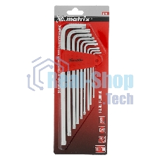 Набор ключей Matrix имбусовых torx 9шт: t10-t50 crv экстра-длин сатин.