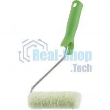 Мини-валик в сборе Сибртех Работы с древесиной,110 мм,ворс 12мм,D 16 мм,D ручки 6мм,микроволокно