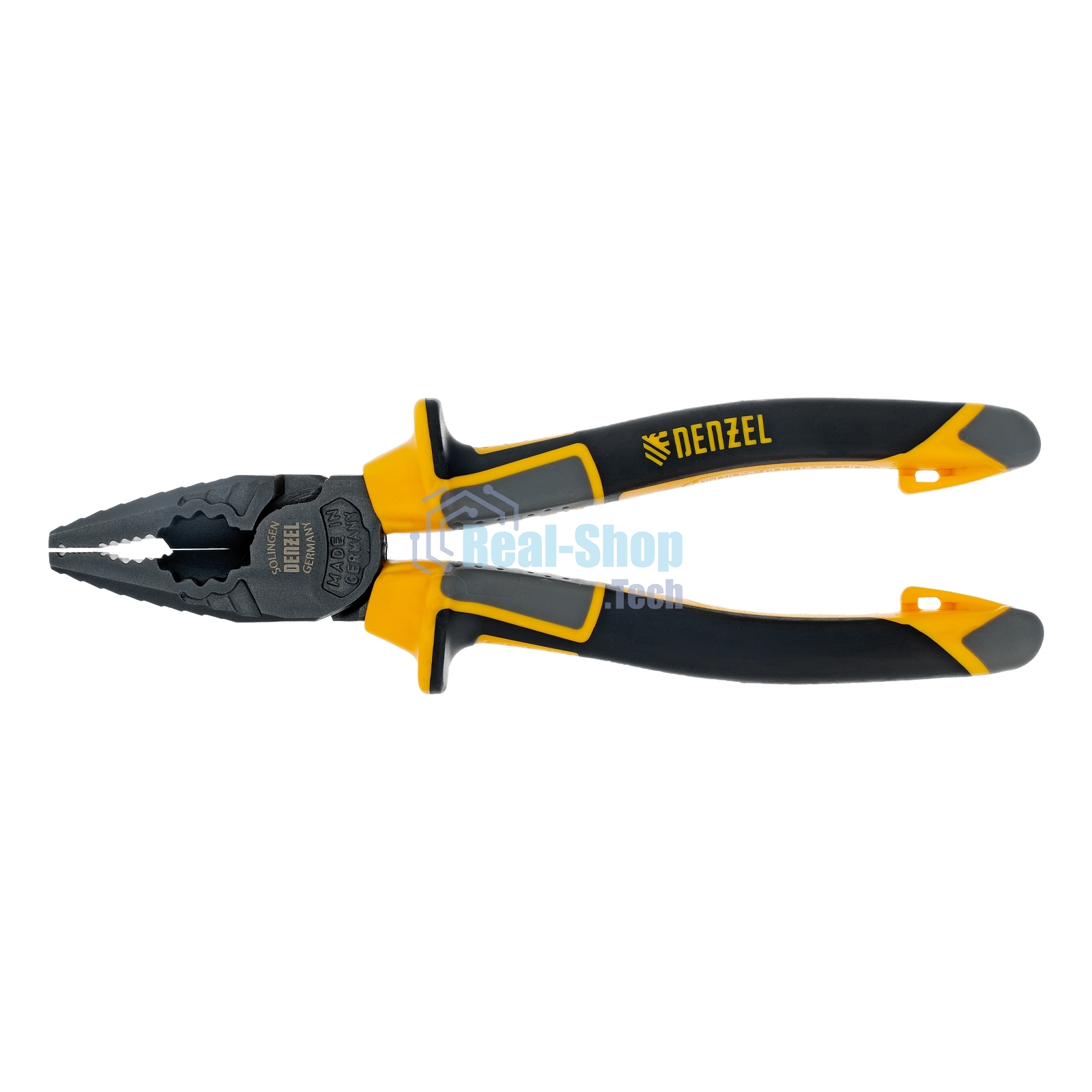 Плоскогубцы комбинированные Denzel 180 мм, трехкомпонентные рукоятки