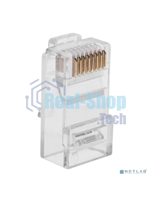 Разъем Rexant RJ-45(8P8C) под витую пару, UTP, CAT 6, с вставкой (50шт)