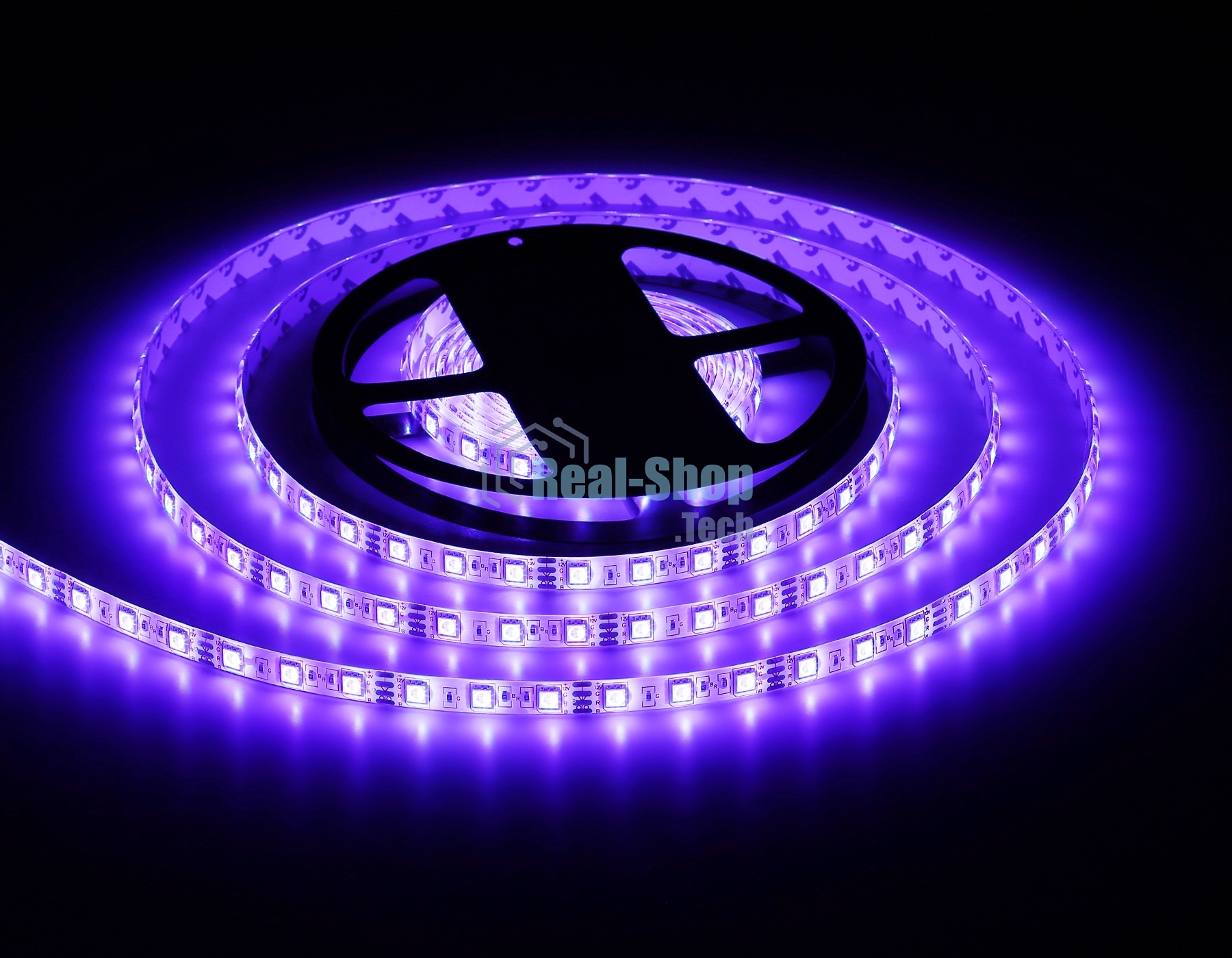 Светодиодная лента Ambrella light GS2302 5050 60Led/ 14.4W m/ 12V IP65 RGB/ 5000*10*2.87mm (4 конт.)