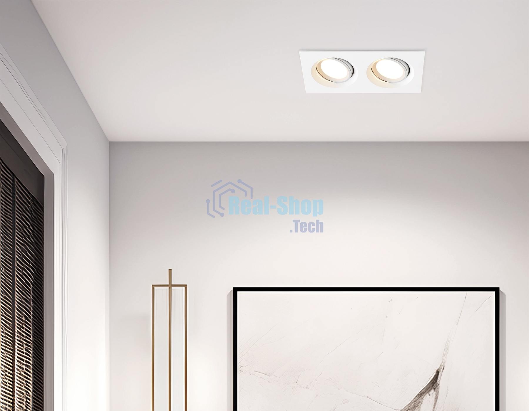 Светильник Ambrella light TN1145/2 WH белый IP44 GU5.3/2 180*95*38