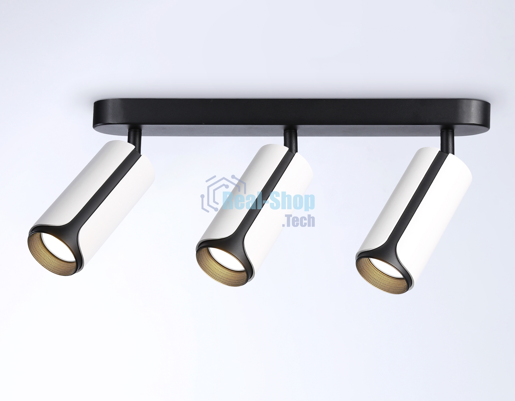 Светильник Ambrella light TN51603/3 WH/BK белый/черный GU10/3 380*60*195