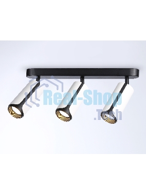 Светильник Ambrella light TN51603/3 WH/BK белый/черный GU10/3 380*60*195