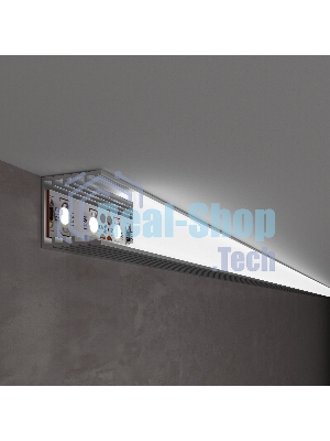 LL-2-ALP016 Накладной алюминиевый профиль для LED ленты (под ленту до 12,4mm)