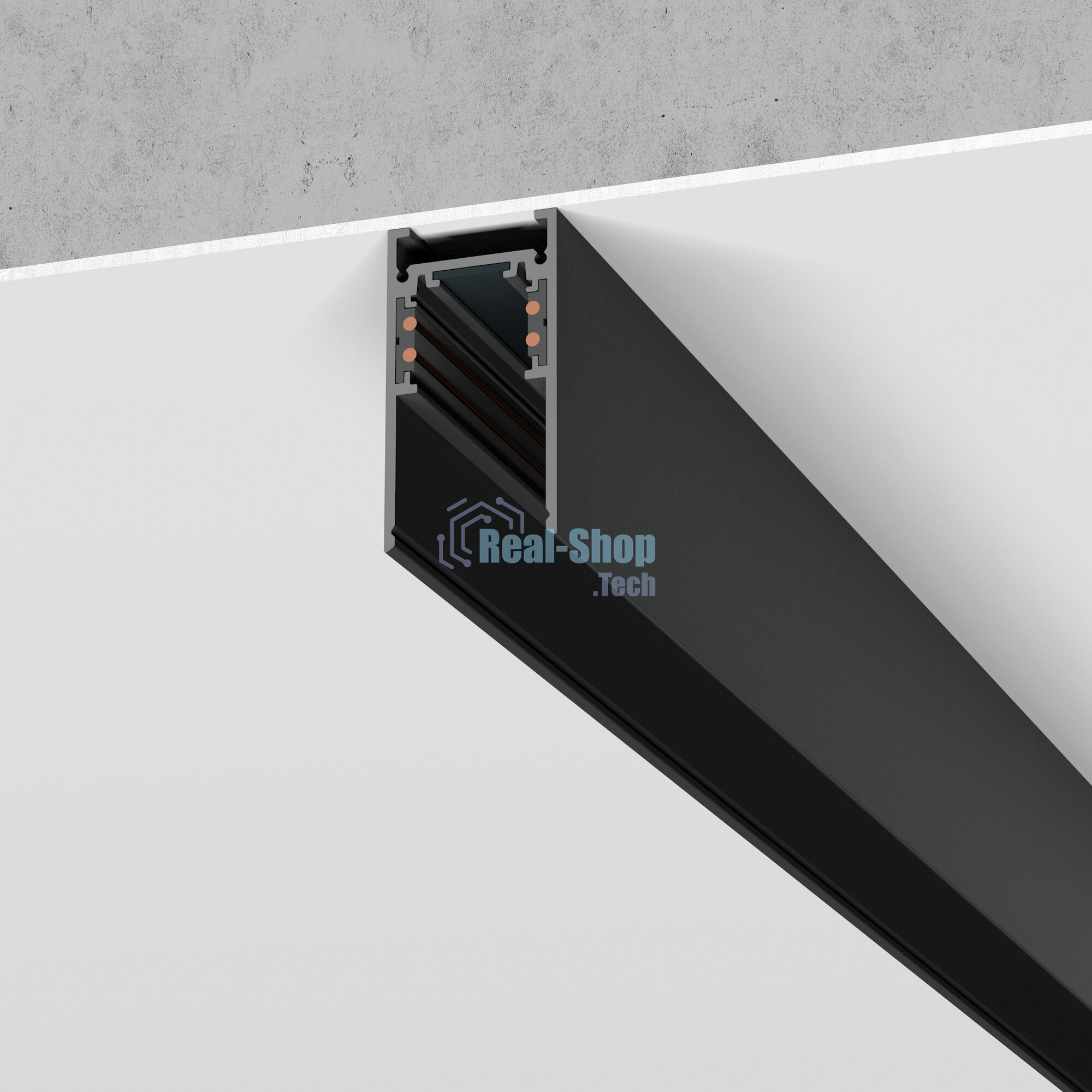 Slim Magnetic Шинопровод накладной (черный) (2 м) 85084/00