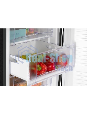 Морозильная камера Nordfrost DF 256 BAP, черный, 100л, 3 ящика