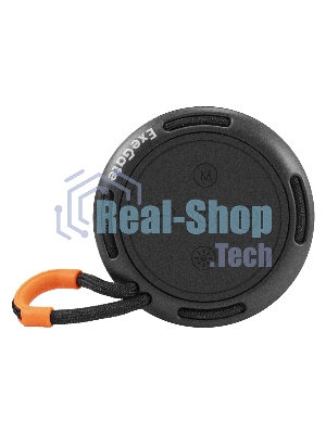 Портативная BT-колонка ExeGate Friend EPS-51 (2*5Вт, 50-20000Гц, Bluetooth, с поддержкой USB и TF/microSD карт, FM, Li-Ion 1200mAh, цвет черный, RGB подсветка, зарядка USB Type-C, Color Box)