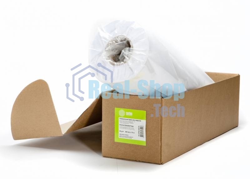 Универсальная инженерная бумага Cactus CS-LFP80-620175 без покрытия А1+,620ммх175м. 80 г/кв.м втулка 76,2мм (3”)