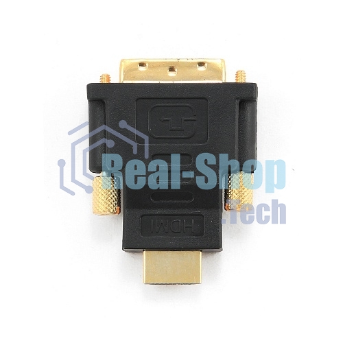 Адаптер (переходник) Gembird HDMI-DVI A-HDMI-DVI-1, 19M/19M, золотые разъемы, пакет