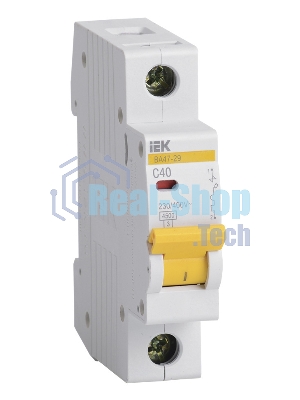Выключатель автоматический модульный 1п C 40А 4.5кА ВА47-29 ИЭК MVA20-1-040-C