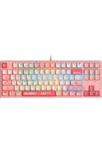 Клавиатура проводная A4Tech Bloody S87 Energy (S87 USB ENERGY PINK) USB розовый