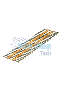 Гвозди Denzel для пнев. нейлера (крашен.), длина - 50 мм, диам. - 2,9 мм, 2000 шт.