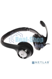 Гарнитура проводная Logitech Headset Logitech H390 USB черный