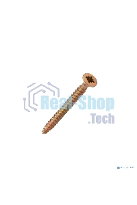 Саморез универсальный Kranz 3.5х35, желтый цинк, пакет (25шт.)