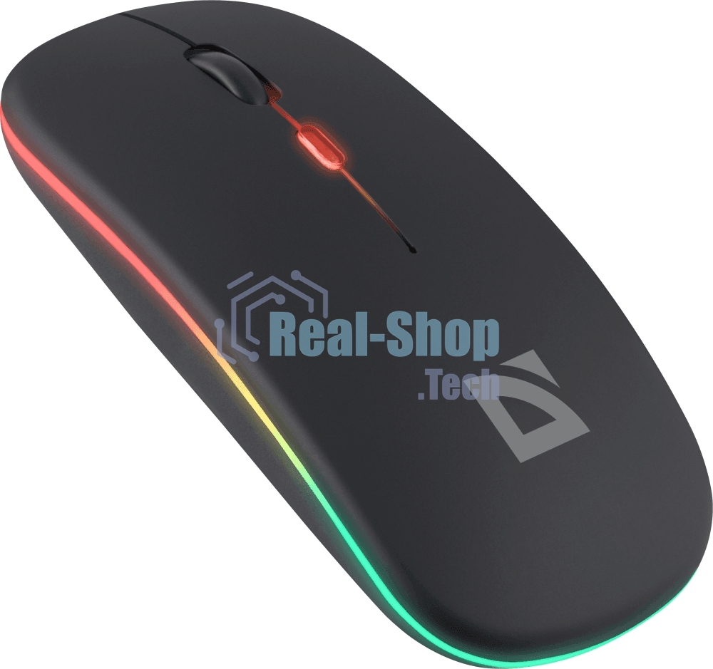 Мышь беспроводная Defender Coda MB-261 черный, 1600 dpi, радиоканал, Bluetooth, USB, кнопки - 4