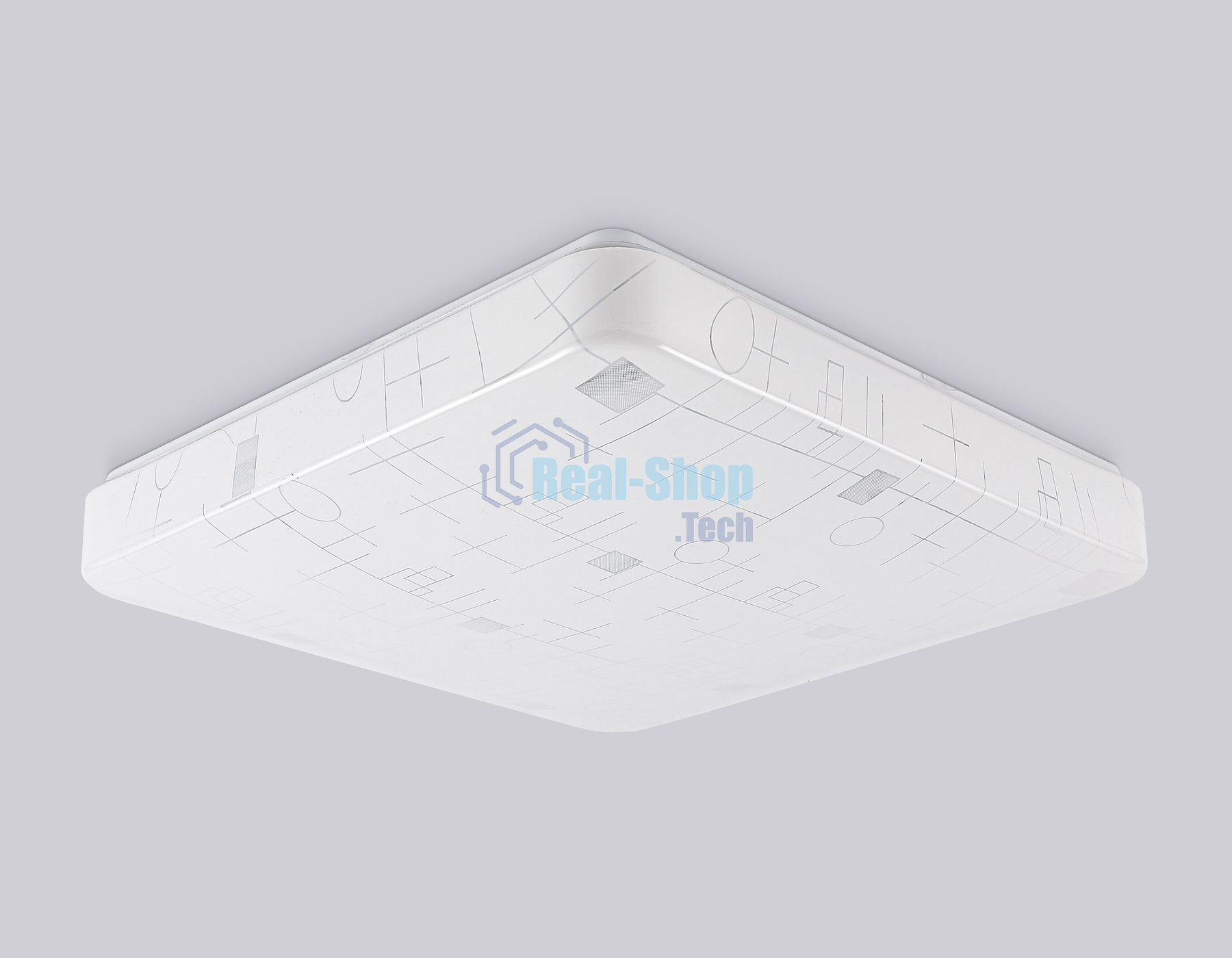 Потолочный светодиодный светильник Ambrella light FZ1156 WH белый 30W 6400K 370*370*85 (Без ПДУ)