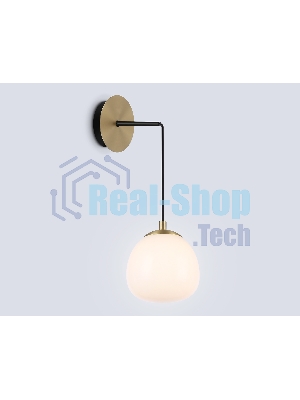 Настенный светильник Ambrella light LH51005 SGD/BK/FR золотой песок/черный/белый матовый G9 max 28W 130*200*400