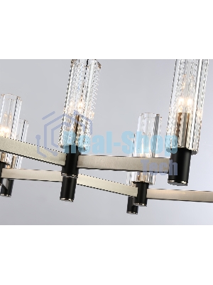 Люстра Ambrella light LH55503/9 SN/BK/CL сатин никель/черный/прозрачный E14*9 max 40W D760*760