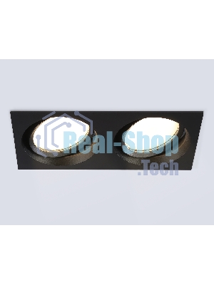 Светильник Ambrella light TN6661/2 BK черный IP44 GX53/2 220*110*48