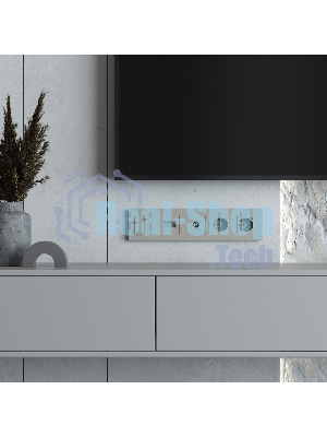 Рамка на 5 постов Slab (дымчатый софт) W0052917