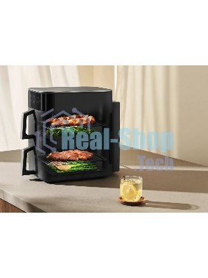 Аэрогриль Xiaomi Dual Zone Air Fryer 12L черный, 2800 Вт, 12 л, сенсор, 14 программ