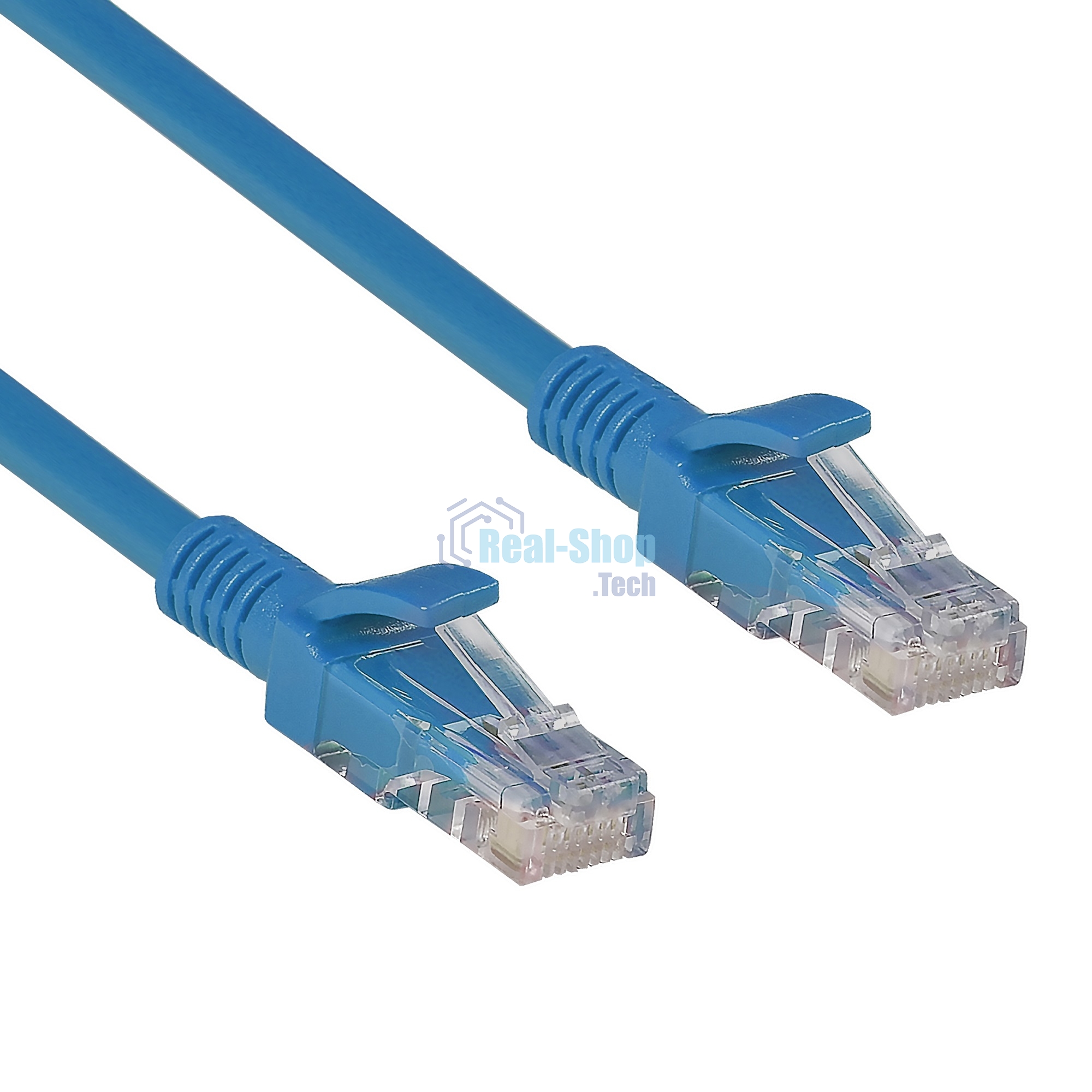 Патч-корд ExeGate UTP-RJ45-RJ45-C6-0,5M-BL, UTP, cat.6, 0,5м, синий