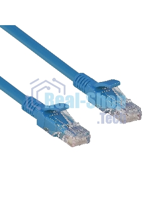Патч-корд ExeGate UTP-RJ45-RJ45-C6-0,5M-BL, UTP, cat.6, 0,5м, синий