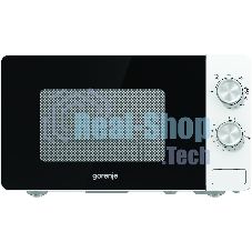 Микроволновая печь Gorenje MO20E2W белый, 20 л, 800 Вт, переключатели - поворотный механизм