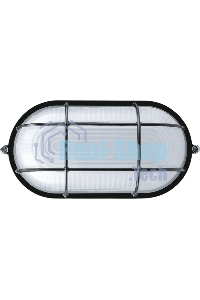 Светильник Navigator ЛОН NBL-O2-60-E27/BL 1х60Вт E27 IP54 (аналог НПБ 1402 черный овал с решеткой 60Вт)